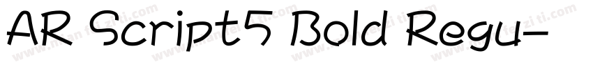 AR Script5 Bold Regu字体转换